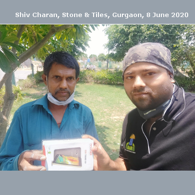 Shiv Charan, Stone & Tiles, Gurgaon - 8 Jun 2020